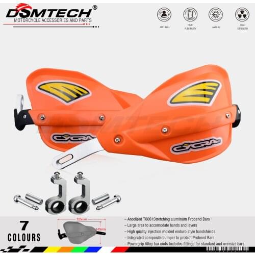 DSMTECH Probend Handguards For KTM ADV EXC Enduro Husqvarna TE CRF WRF DRZ KLX Motorcycle Dirt Bike ATV silver probend bars