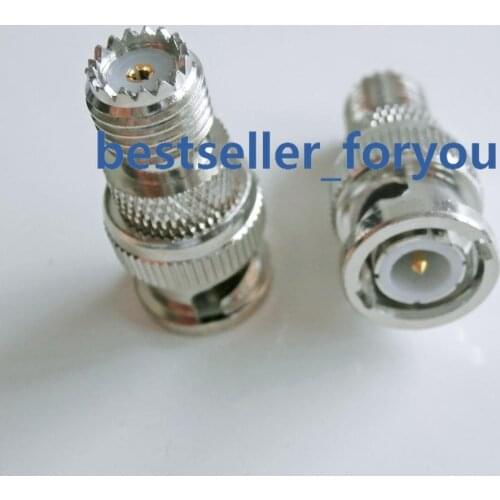 1Pcs mini UHF female to BNC male plug and jack RF connector adapter copper