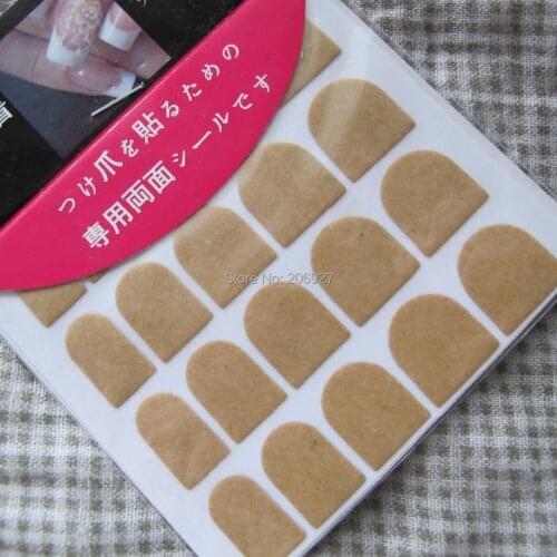 2PCS Nail Art Sticker Glue Double-Side Tape Stiker Nail Art Glue 20tips