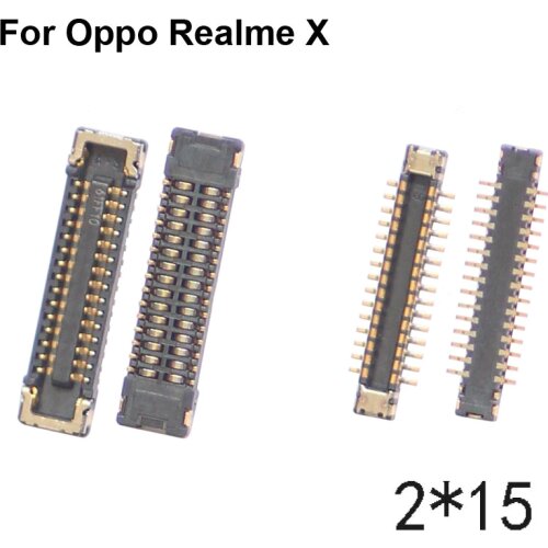 2pcs Dock Connector Micro USB Charging Port FPC connector For Oppo Realme X logic on motherboard mainboard For Oppo RealmeX