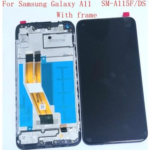 6.4'' For Samsung Galaxy A11 SM-A115F/ds A115 A115m a115u LCD Display Touch Screen Digitizer frame Full A115az