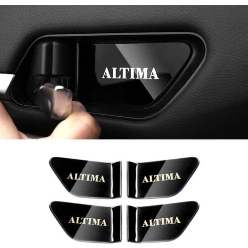 Car Inter Door Handle Bowl Cover protective decal sticker for nissan Altima 2019 2020 car styling Stainless steel accessories