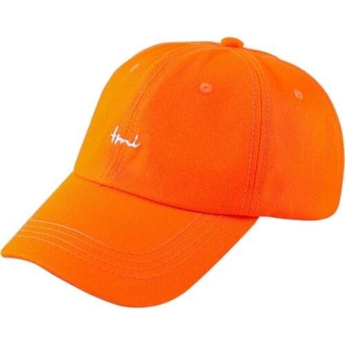 Women Men Letter Embroidery Solid Color Baseball Cap Hip Hop Outdoor Sports Sun Protection Cotton Adjustable Trucker Dad