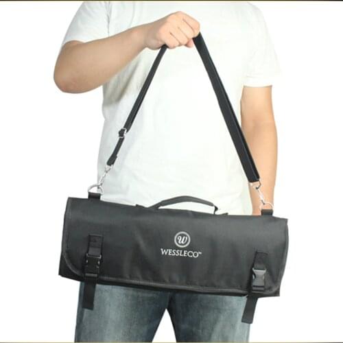 Travel Friendly Portable Chef Knife Roll Kitchen Tools Cooking Knives Storage Case 8 Pockets Design