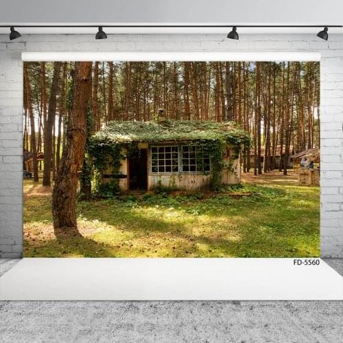 Shabby Plant House Grove Trees Photography Background Custom Backdrop Photo Studio for Pets Portrait Children Baby Photocall