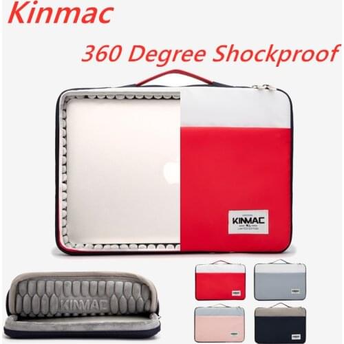 Kinmac Brand Laptop Bag 12,13,14,15,15.6, Color Contrast Briefcase Sleeve Case For Macbook Air Pro 13.3, Notebook,Dropship V096