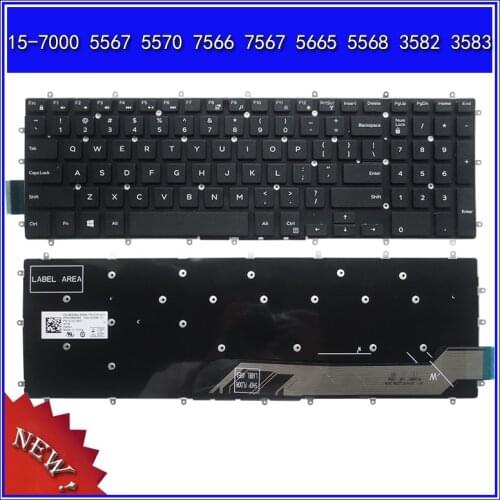 Laptop Keyboard for DELL 15-7000 5567 5570 7566 7567 5665 5568 3582 3583 Notebook Replace Keyboard