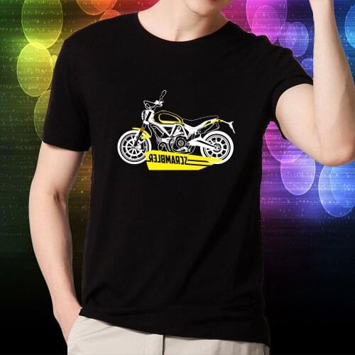 KODASKIN Motorcycle Style 100% Cotton for DUCATI SCRAMBLER Casual Short Sleeve O-Neck T Shirt