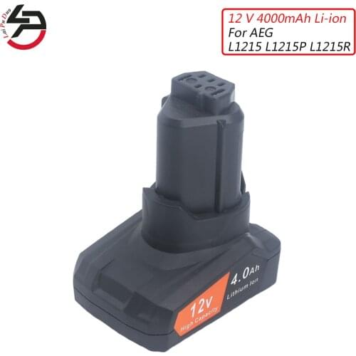 12V 4000mAh L1215 Li-ion Rechargable Power Tool battery For AEG L1215P L1215R 3520 3526 4932 584932 954932 R86048 BLL12C BS12C