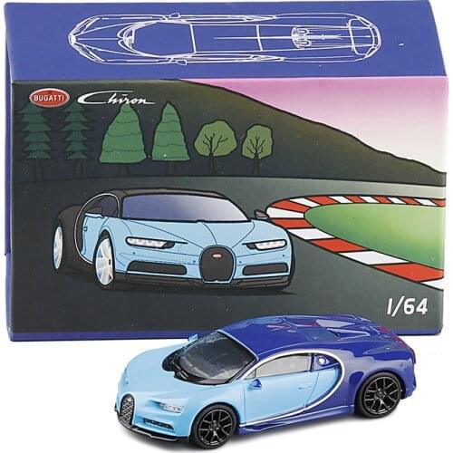 1/64 Scale Bugatti Veyron Chiron Alloy Car Model Diecasts Metal Car Body and Chassis Toy Model High Simulation With Retail Box