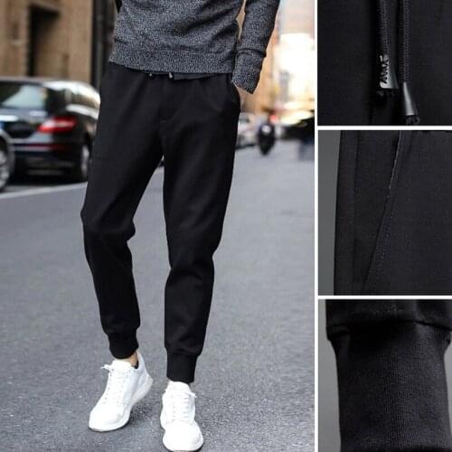 2021 Youth Mens Jogger Casual Pants Fashion Breathable Sports Mens Pants Korean Loose Guard Pants Jogging Fitness Sports Pants