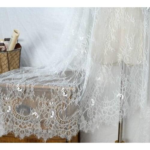 Free shipping Soft Perspective Thin Lace Accessories Wedding veil Dress Textile Fabric Decorative Material