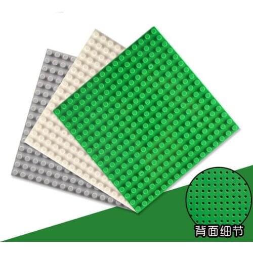 Single Side 16*16 Floor Decorative Small Particle Green Base for Childrens Puzzle Toy Building