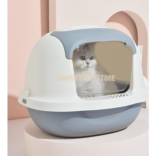 Cat Litter From Splashing, Fully Enclosed Super Large And Small Cat Toilet Deodorization Cat Litter Cat Excre