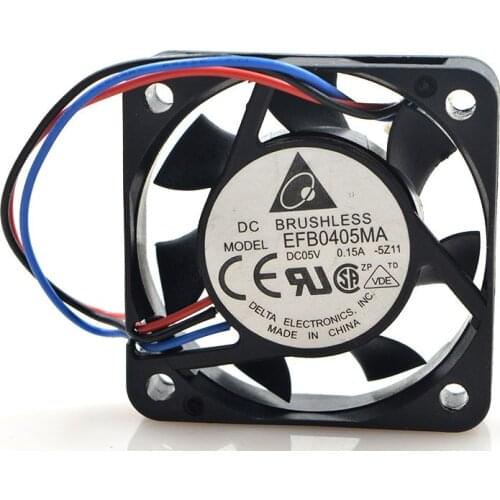 New original EFB0405MA 4010 5V 0.15A 3-wire 4CM switch inverter fan