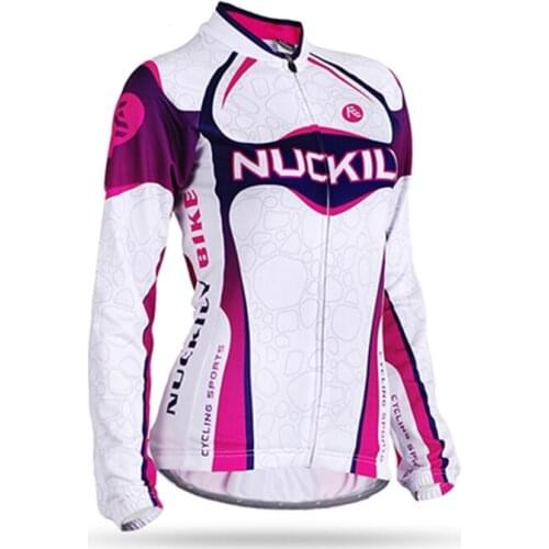 NUCKILY 2021 Women Cycling Jersey Long Shirt Bicycle MTB Bike Jersey Tops Cycling Female Clothing Maillot Ciclismo Short Sleeve