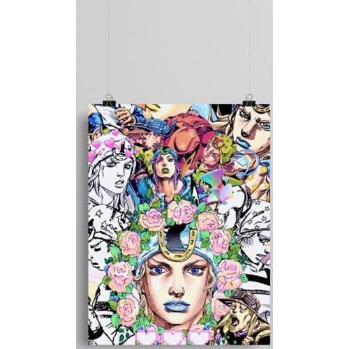 Johnny Joestar STEEL BALL RUN anime Framed Wooden Frame Canvas poster Painting wall Art decor room Study Home Decoration Prints