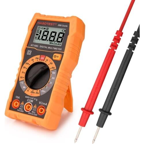HABOTEST Professional Digital Multimeter True RMS Multimeter Tester Handheld Smart Voltage Current Meter Series Ohm Hz AC DC