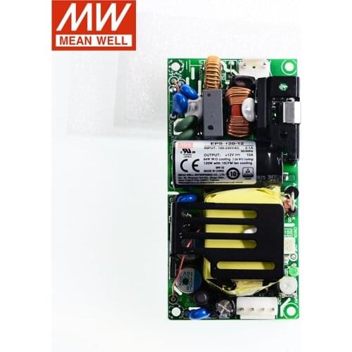 MEAN WELL EPS-120-12 120W 12V Industrial Open Frame Switching Power Supply 110V/220VAC to 12V DC 10A green PCB power unit PSU