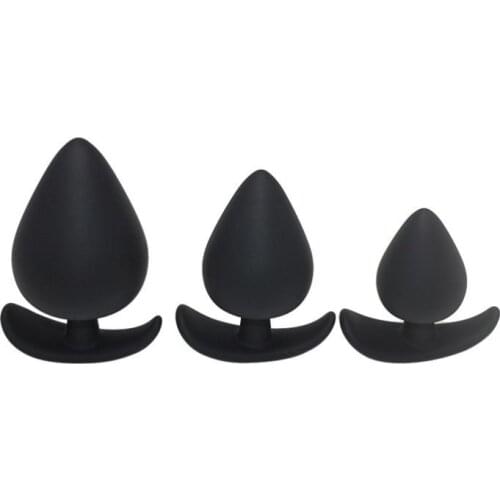 Silicone Butt Plug Anal Plug Unisex Sex Stopper 3 Different Size Adult Toys for Men/Women Anal Trainer for Couples