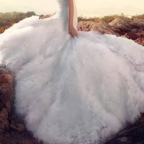 Special sale 4yards off white 3D ruffled fabric, ruffle mesh fabric bridal wedding dress