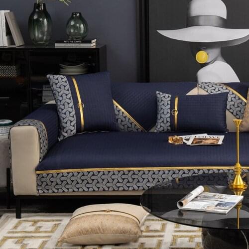 Light Luxury Cloth Sofa Cushion Four Seasons Universal Modern Minimalist Sofa Cover Big Sofas Covers Seats