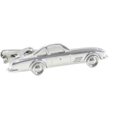 Racing Car Tie Bar Silver Tone Sports Car Tie Clip Fathers Day Gift Tie Clip Birthday Gifts Tie Clip