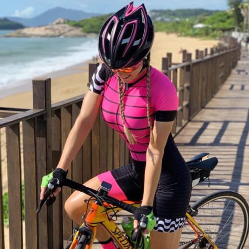 Female Cycling Jumpsuit Triathlon for Women Bike Bicyle Jersey Set Clothing Skinsuit Short Sleeve Breathable Team Racing Uniform