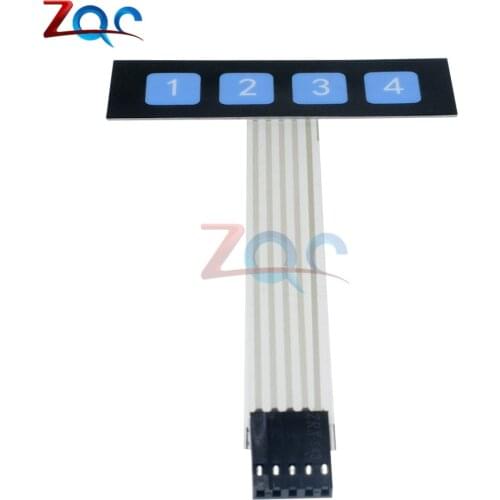 1x4 4 Key Matrix Membrane Switch Keypad Keyboard Control Panel SCM Extended Keyboard Super Slim Controller for Arduino