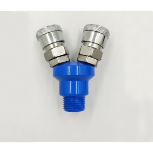 Air Compressor Accessories 1/4'' European Type SMY Quick Couplers Hose Gas Distributor Manifold Pneumatic Connector