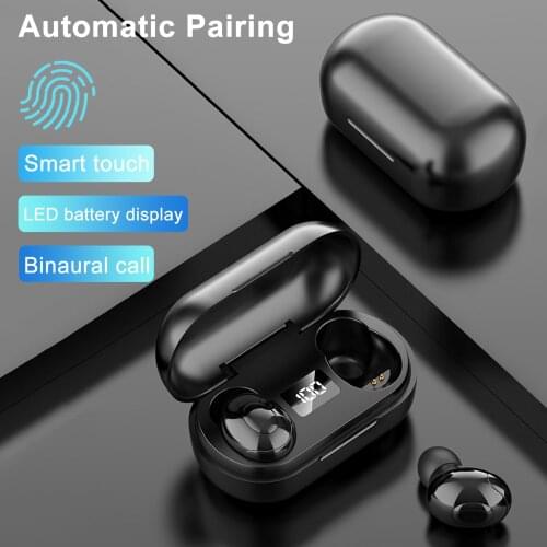 T8 Wireless Headphones Bass Bluetooth 5.0 Earphone Waterproof Mini True Tws Earbuds with Power Bank LED Display