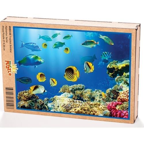King Of Puzzle Tropical Fish Wooden Jigsaw Puzzle 204 Pieces (HV03-CC)