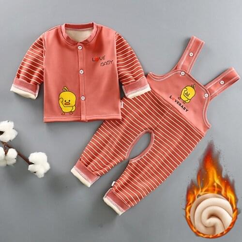 Baby pajamas boys girls 100% cotton sleepwear suspenders 0-3T kids sets baby cotton nightwear babe cloth pijama infantil ropa