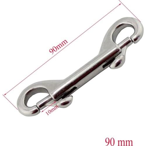 Scuba Diving 90mm 100mm 115mm 316 Stainless Steel Hook Double Ended Bolt Snap Buckle Metal Clip