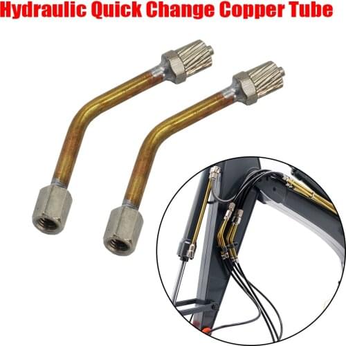 Hydraulic Quick Change 3mm/4mm Copper Tube For 1/14 RC Hydraulic Excavator Parts