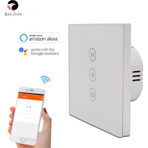 KinJoin Wifi Window Switch Touch Screen Control Ffor Smartphones Easy To Use With Assistant Or Google Assistant Smart Box