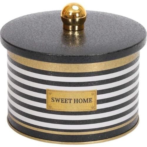 Metal Round Box 140x100mm with Knob Handle 1.7 lt Kitchen Aid Home Accessory Luxury 2021