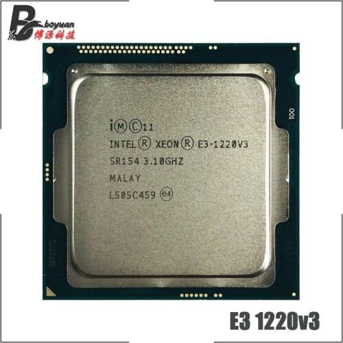 Intel Xeon E3-1220 v3 E3 1220v3 E3 1220 v3 3.1 GHz Quad-Core Quad-Thread CPU Processor 80W LGA 1150
