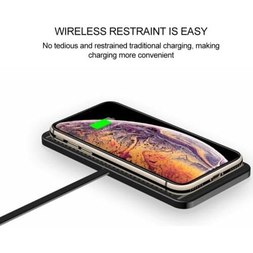 Q1 Fast Wireless Charger Pad Iphone Qi Car Wireless Charging Stand Phone Wireless Charger Auto For iPhone Xiaomi Huawei Samsung