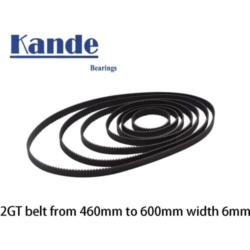 3D Printer Parts GT2 9mm Closed Loop Rubber Timing Belt 96 180 200 218 240 250 300 800 3000 3230 3600mm 2GT 1pcs