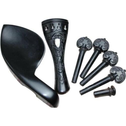 1 sets rosewood violin fittings 4/4 inlay beautiful decorate