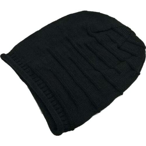 1 Pcs 2020 New Star Brand Knitted Caps Fashion Folding Winter Hats For Women And Men Skullies Beanies Acrylic Cotton 4 Colors