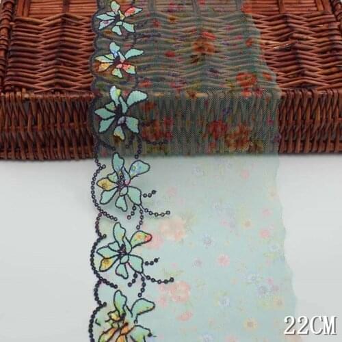 58Yards Lace Ribbon Flower Trim Wedding Decoration Handcrafted Embroidered Sewing DIY Material Tablecloth Decorative Fabric Bulk