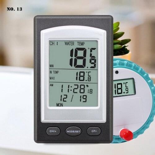 Swimming Pool Thermometer LED Display Floating Wireless Spa Bathtub Thermometer for Bathtubs Swimming Pools Fish Ponds Tools