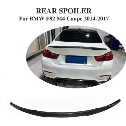 Carbon Fiber Rear Boot Spoiler for BMW New 4 series M4 Coupe 2 door 2014-2017 Trunk Trim Sticker Spoiler Wing