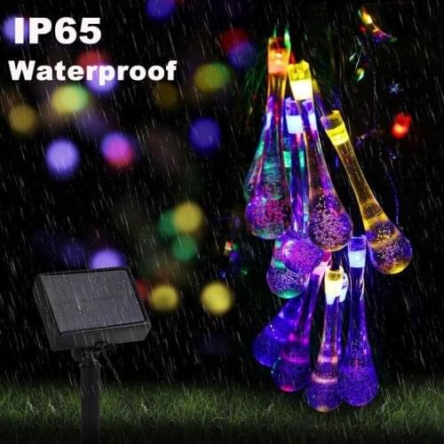 20/30LED Solar Light String Outdoor Waterproof Decorative Light for Wedding Birthday Home Decoration