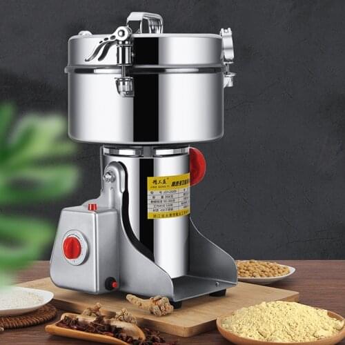 700g Swing Type Electric Grains Herbal Powder Dry Food Grinder Machine high speed Intelligent Spices Cereals Crusher