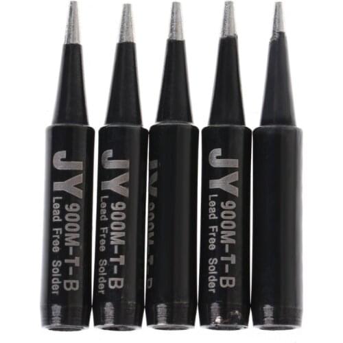 X7YF 5 Pcs Lead Free Replacement Soldering Solder Iron Tips 900M-T-B For Hakko Saike 936
