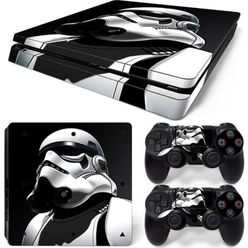 Star Wars Darth Vader Sticker Cover Wrap Protector Skin For Sony PS4 Slim Console & 2PCS Controller Skin Decal For PS4 Slim