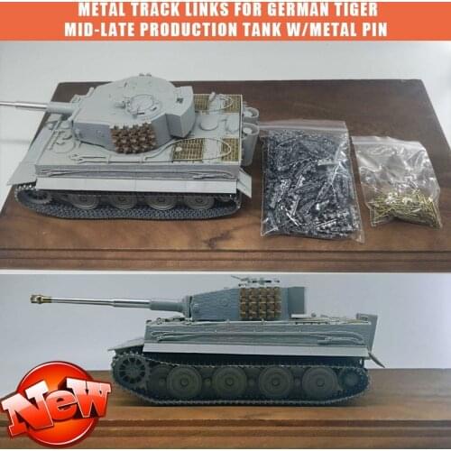 1/35 Metal Track Links for German Tiger Mid-Late Production Tank w/metal pin SX35023 Model accessories Kit